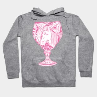 Pink  Unicorn Goblet Hoodie